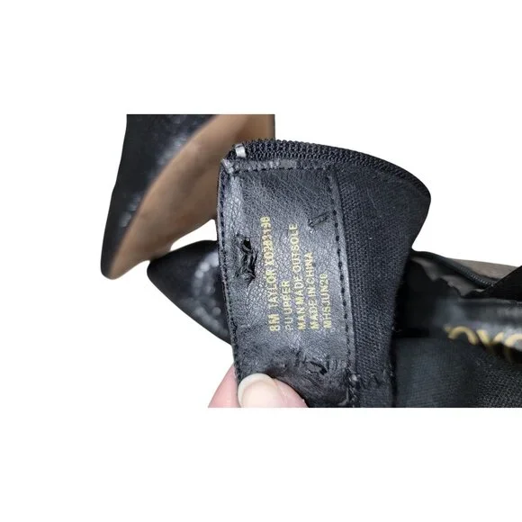 XOXO Womens Taylor Black Snake Print Ankle Boots - Women's 8 - Picture 7 of 10